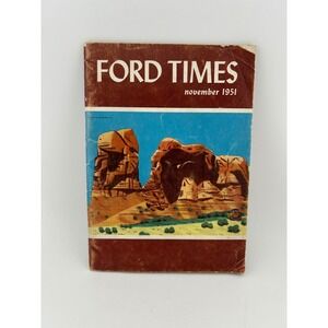 Ford Times Magazine November 1951 Collectible‎ Car Automobile Travel Ephemera